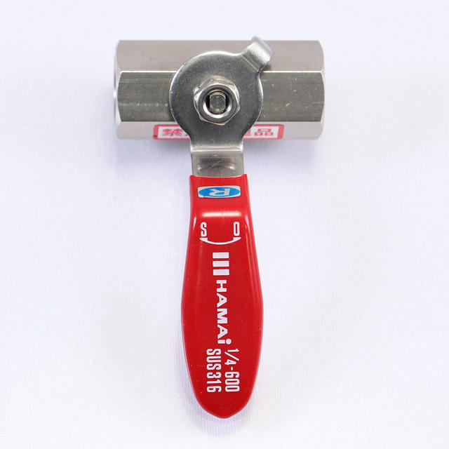 （販売終了　後継品はBSS-43型）BSS-482型 PCW禁油仕様 RoHS2.0対応 レバーハンドル型 ステンレス製ボールバルブ（08A～25A）