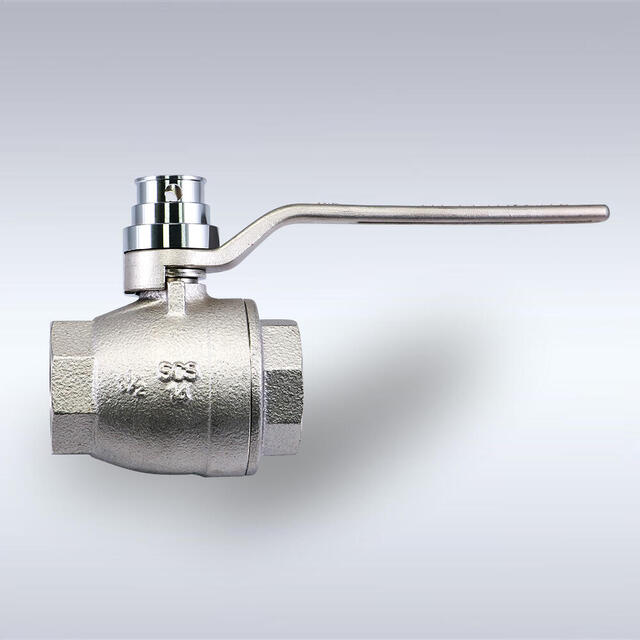 TSS-124型 PCW禁油仕様 RoHS2.0対応 キーロック機能付き ロックアウト フルボア相当 ステンレス製ボールバルブ（08A～50A）