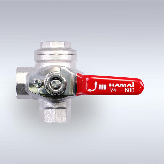 RSS-31型 PCW禁油仕様 ステンレス製 3方ボールバルブ（08A～25A）