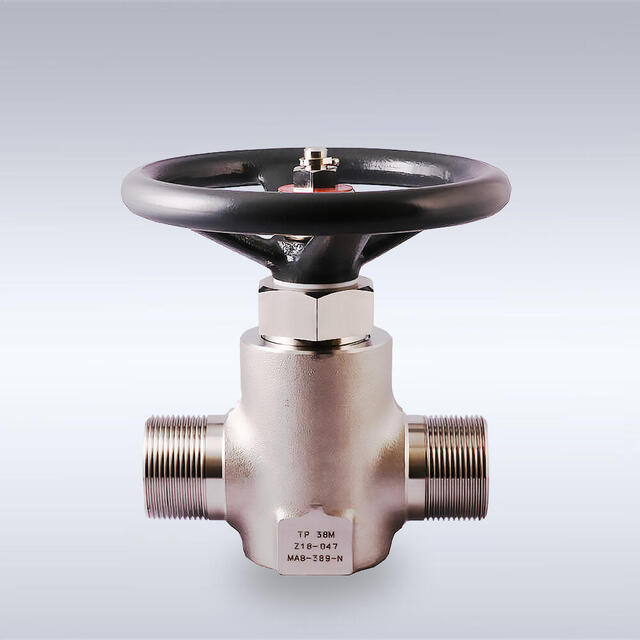 PS-119-R型 高純度ガス配管用 ステンレス製バックシートバルブ（ストレート型、19mm）