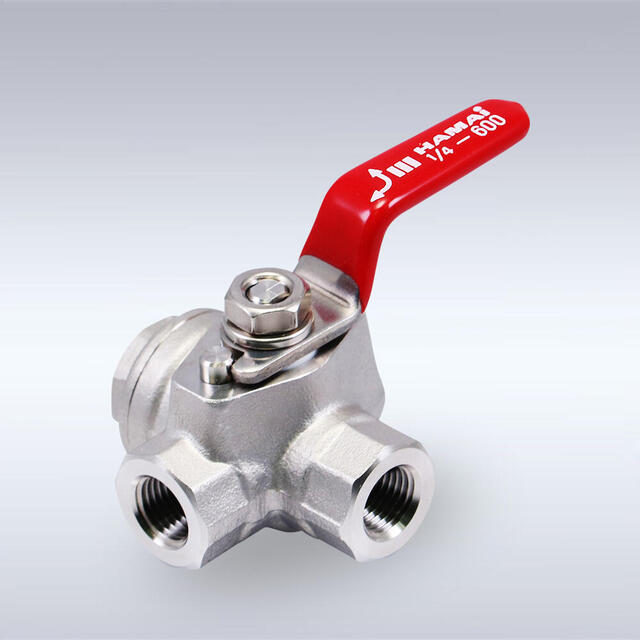 RSS-31型 PCW禁油仕様 ステンレス製 3方ボールバルブ（08A～25A）