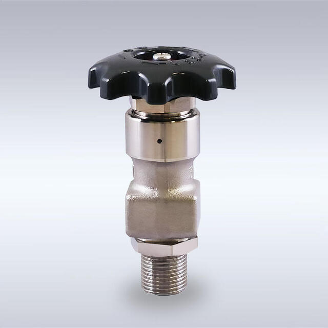 GS-55L型 高純度ガス配管用 ステンレス製ダイヤフラムバルブ（アングル型、4mm)