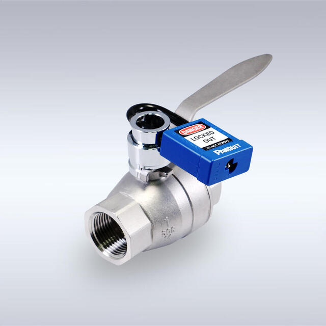 TSS-124型 PCW禁油仕様 RoHS2.0対応 キーロック機能付き ロックアウト フルボア相当 ステンレス製ボールバルブ（08A～50A）
