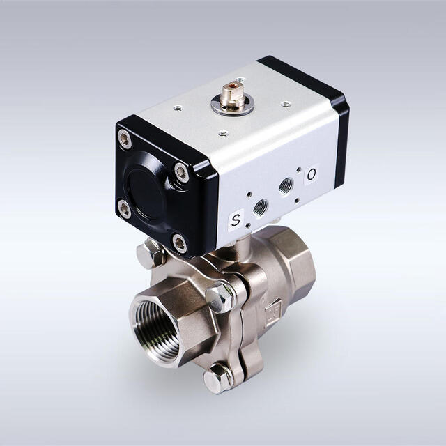 LAS-157型 フルボア相当タイプ ステンレス製 小型空圧自動ボールバルブ（10A～50A）