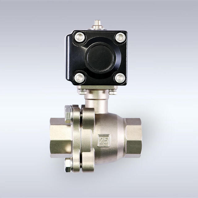 LAS-157型 フルボア相当タイプ ステンレス製 小型空圧自動ボールバルブ（10A～50A）