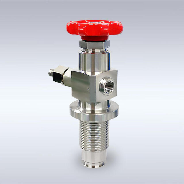 一般複合容器用　圧縮水素ガス手動バルブ（45MPa・SUS-700）