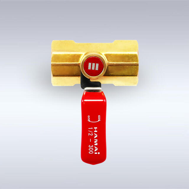 BBS-B51型 ロック機能付き レバーハンドル型 黄銅製ボールバルブ（08A～25A）