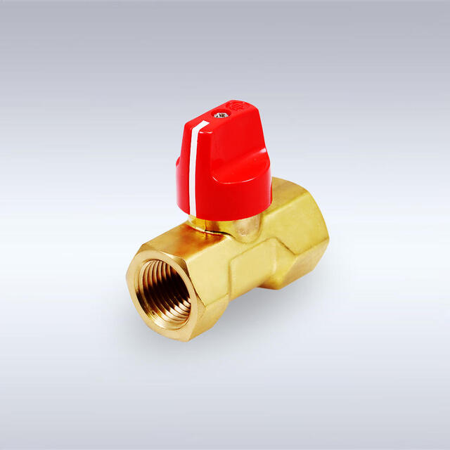 BBS-B77型 ロック機能付き つまみハンドル型 黄銅製ボールバルブ（08A～15A）