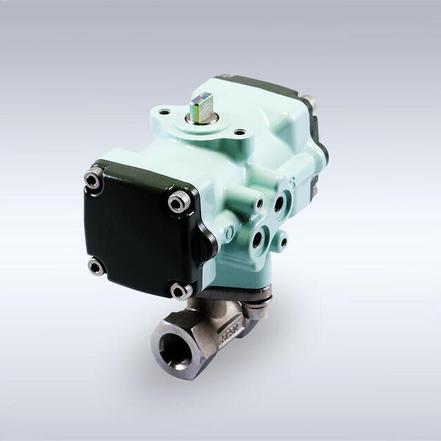 LAS-107型 ステンレス製 小型空圧自動ボールバルブ（08A～25A）