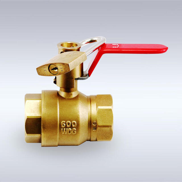 FBT-09型 キーロック機能付き フルボア相当 黄銅製ボールバルブ（20A～32A）