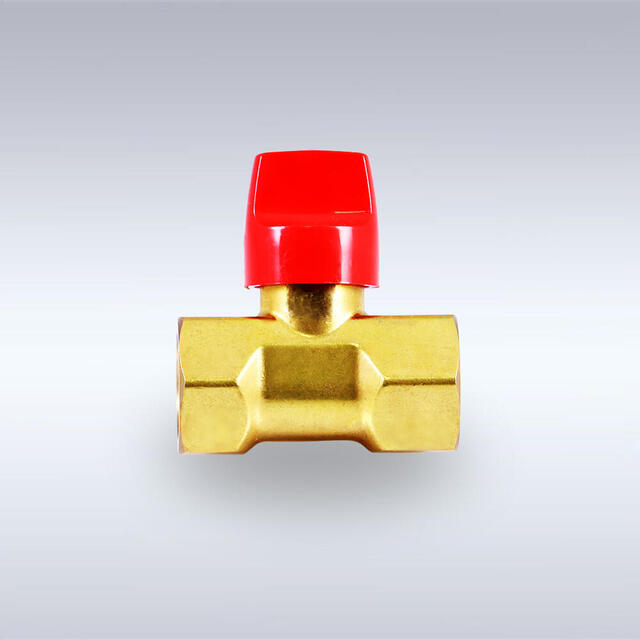 BBS-B77型 ロック機能付き つまみハンドル型 黄銅製ボールバルブ（08A～15A）