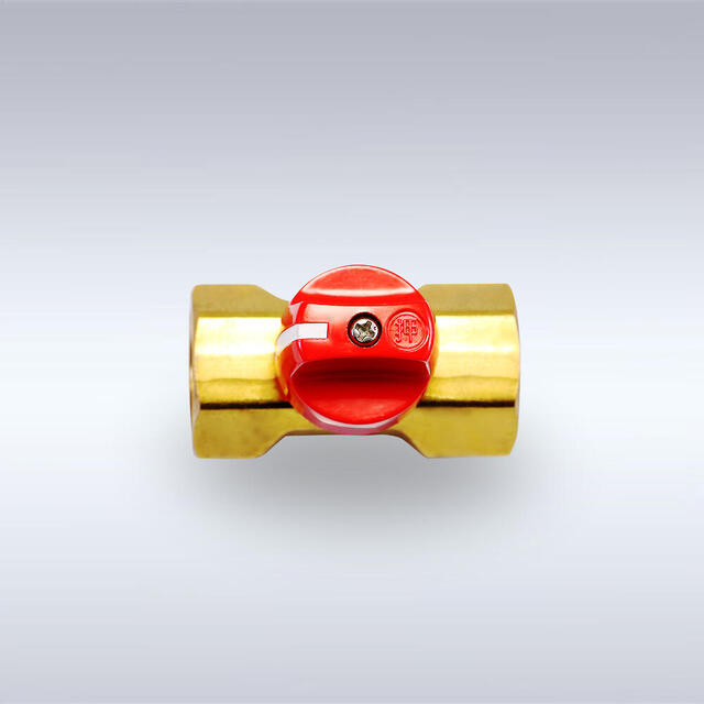 BBS-B77型 ロック機能付き つまみハンドル型 黄銅製ボールバルブ（08A～15A）