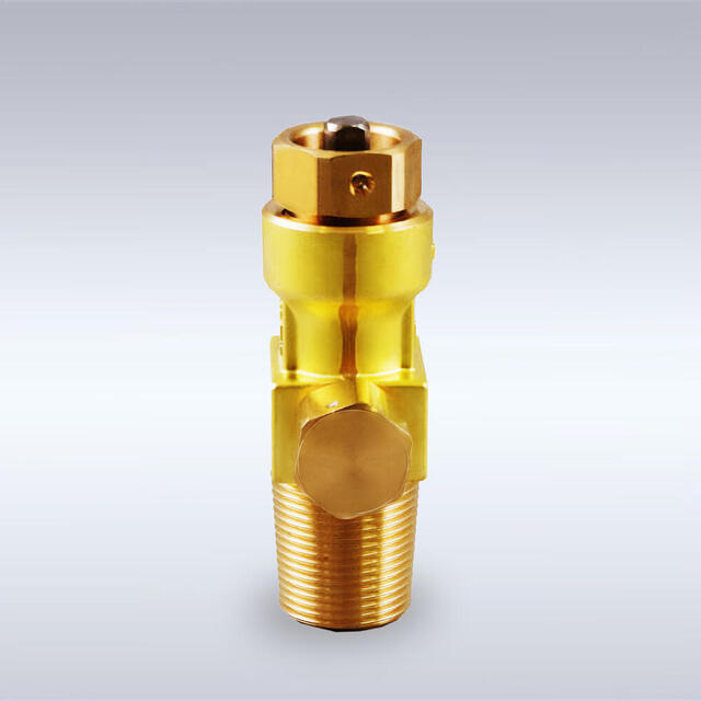 K-40型 中容器用 逆止弁付き 黄銅製バックシートバルブ（W22）