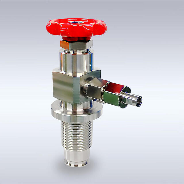 一般複合容器用　圧縮水素ガス手動バルブ（45MPa・SUS-700）