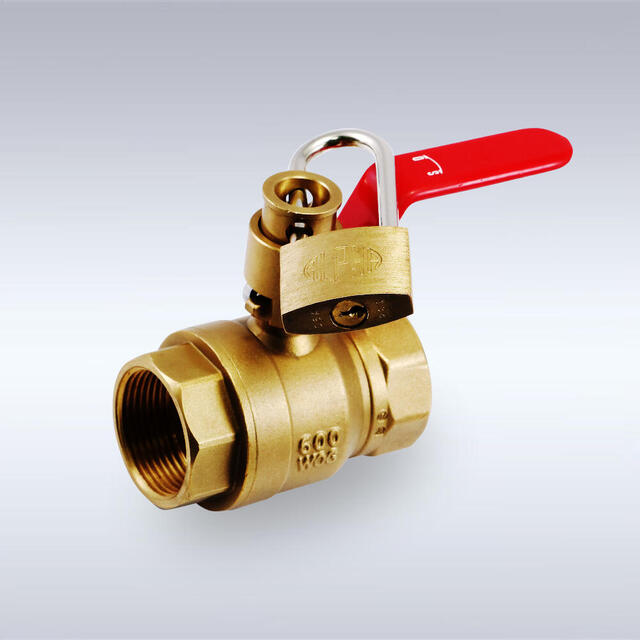 FBT-09型 キーロック機能付き フルボア相当 黄銅製ボールバルブ（20A～32A）