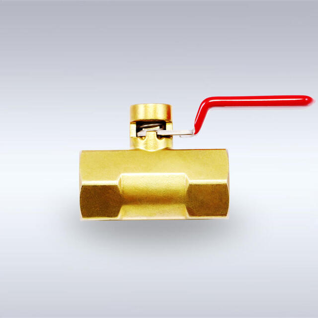BBS-B51型 ロック機能付き レバーハンドル型 黄銅製ボールバルブ（08A～25A）