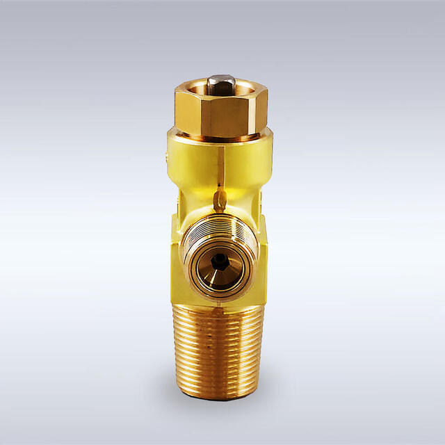 K-40型 中容器用 逆止弁付き 黄銅製バックシートバルブ（W22）