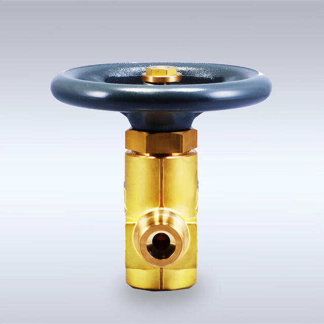 P-110-R型 一般高圧ガス配管用 黄銅製バックシートバルブ（ストレート型、10mm）