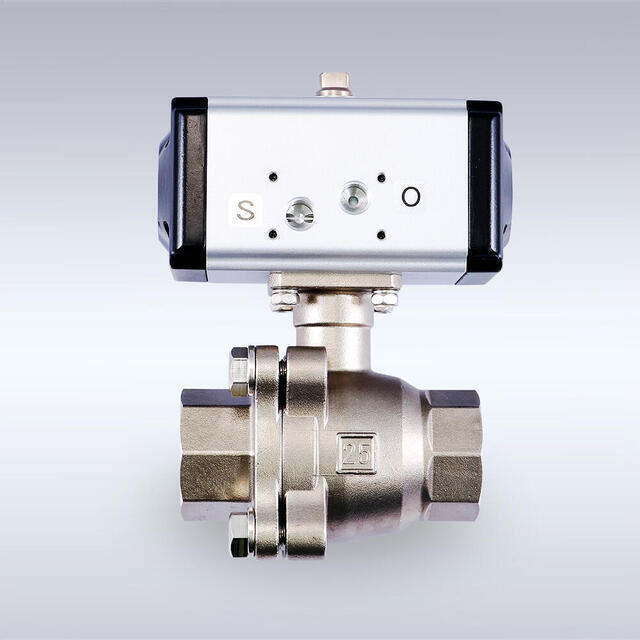 LAS-179型 フルボア相当タイプ ステンレス製 小型空圧自動ボールバルブ（10A～50A）