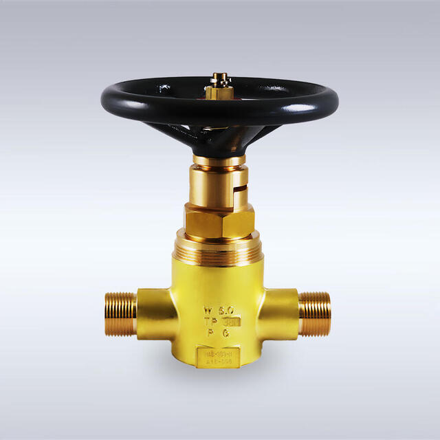 G-115-W2型 一般高圧配管用 ボルト固定式 改良型 黄銅製バックシートバルブ（ストレート型､15mm）