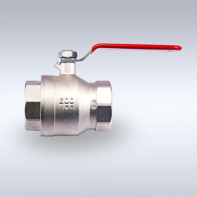 FBT-102型 メッキ仕様 フルボア相当 レバーハンドル型 黄銅製ボールバルブ（08A～50A）