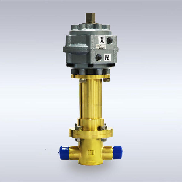 GA-115-R型 一般高圧ガス配管用 ハイローター付き 黄銅製配管バルブ（ストレート型、15mm）