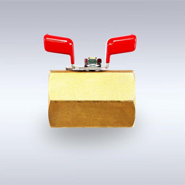 BBS-77/220/611型 蝶ハンドル型 黄銅製ボールバルブ（08A～50A）