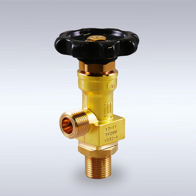 G-12型 一般高圧ガス配管用 黄銅製 バックシート式 充てん元弁（アングル型、4mm）