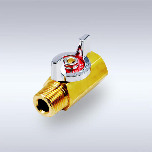 BBS-B47型 オス×メス 蝶ハンドル型 黄銅製ボールバルブ（15A）