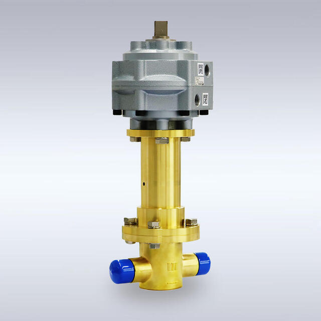 GA-115-R型 一般高圧ガス配管用 ハイローター付き 黄銅製配管バルブ（ストレート型、15mm）