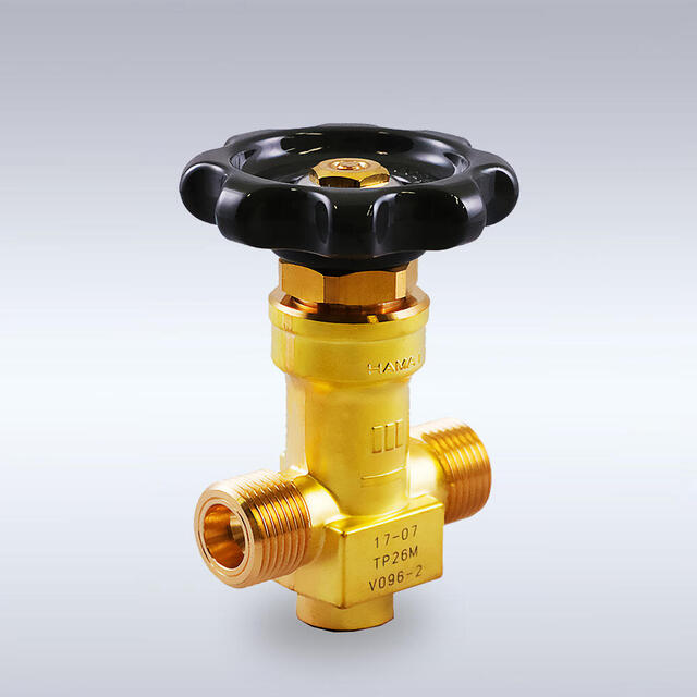 P-12型 一般高圧ガス配管用 黄銅製バックシートバルブ（ストレート型、4mm）