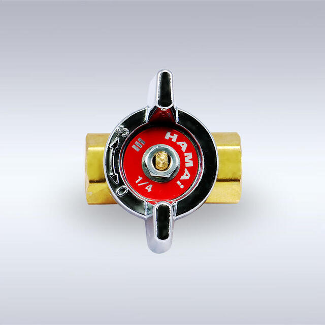 BBS-77/220/611型 蝶ハンドル型 黄銅製ボールバルブ（08A～50A）