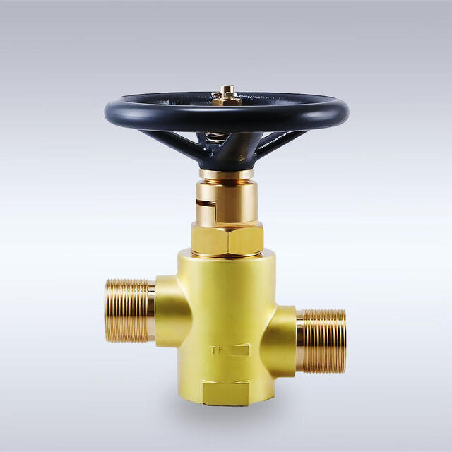 G-119-R型 一般高圧ガス配管用 黄銅製バックシートバルブ（ストレート型、19mm）