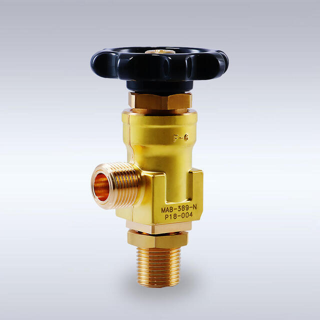 G-85型 一般高圧ガス配管用 黄銅製バックシートバルブ（アングル型、8mm）