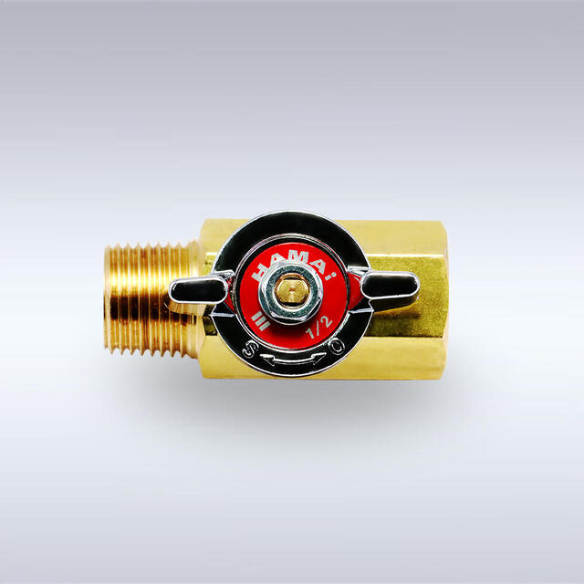 BBS-B47型 オス×メス 蝶ハンドル型 黄銅製ボールバルブ（15A）