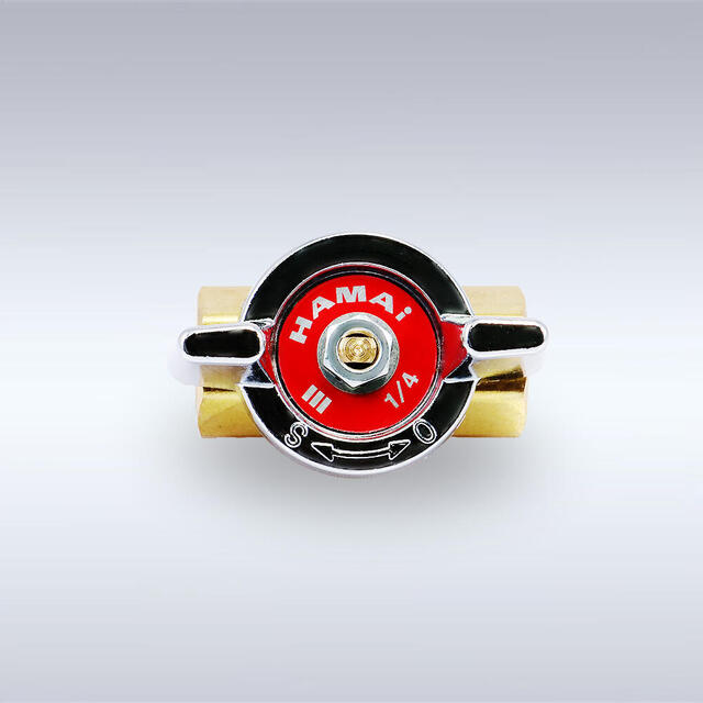 BBS-77/220/611型 蝶ハンドル型 黄銅製ボールバルブ（08A～50A）