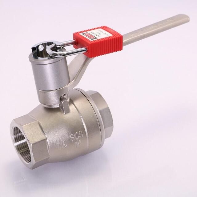 TSS-160型  PCW禁油仕様　２ＷＡＹロック機構付きステンレス製フルボア相当ボールバルブ（08A～50A）