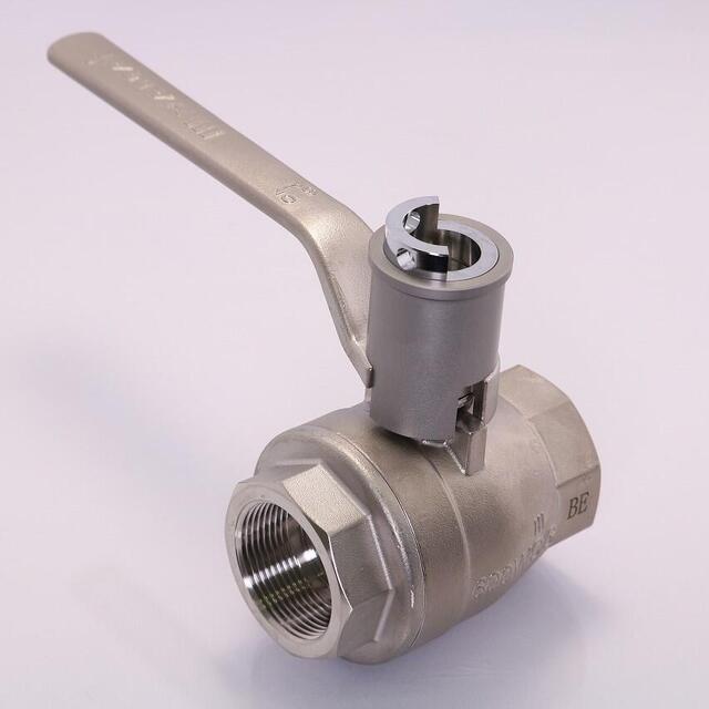 TSS-160型  PCW禁油仕様　２ＷＡＹロック機構付きステンレス製フルボア相当ボールバルブ（08A～50A）